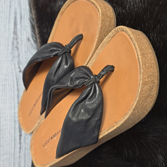 Lucky Brand Shoes - Lucky Brand Lellina Womens Leather Platform Sandals